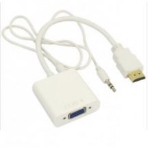 HDMI to VGA Adapter with Audio Cable